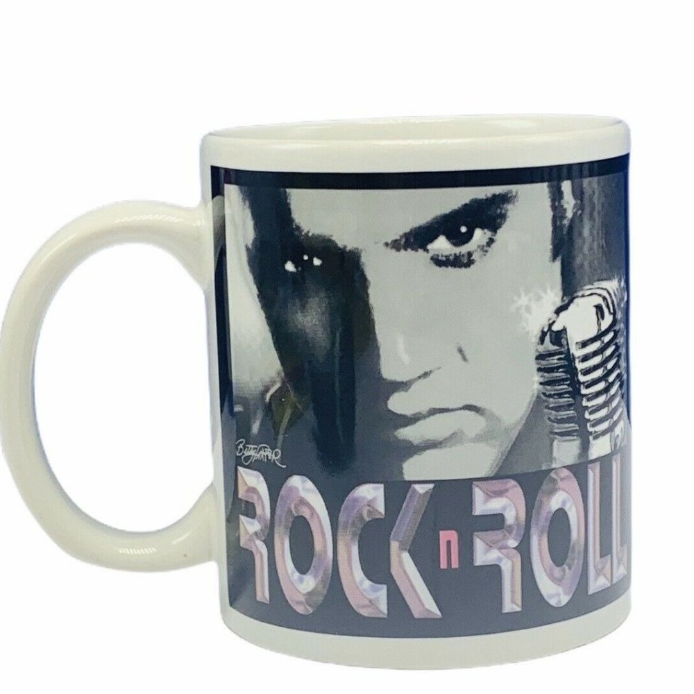 Elvis Presley coffee mug cup King Rock Roll Rip